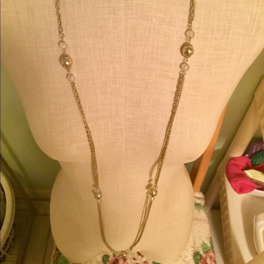 Super long vintage necklace